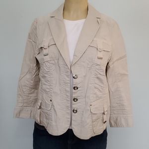 Dress Barn 3/4 sleeve ran jacket
